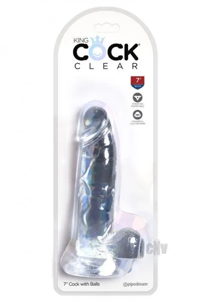 Dildos Pipedream King Cock Clear 7 Inches Cock With Balls Dildos Pipedream King Cock Clear 7 Inches Cock With Balls