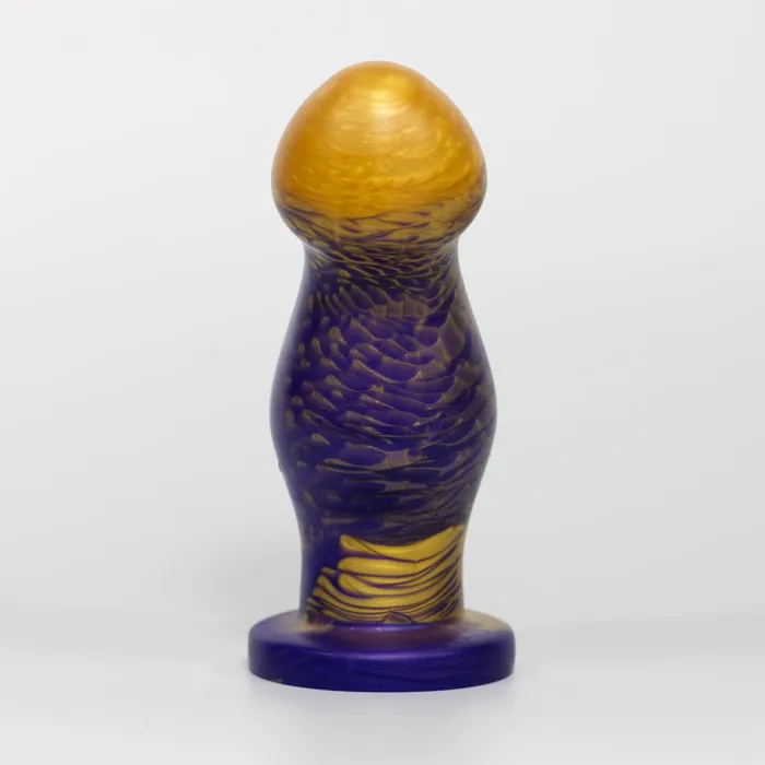 Ally Medium Fire Dark Purple Soft Single Density Ready to Ship ThemFriends Dildos