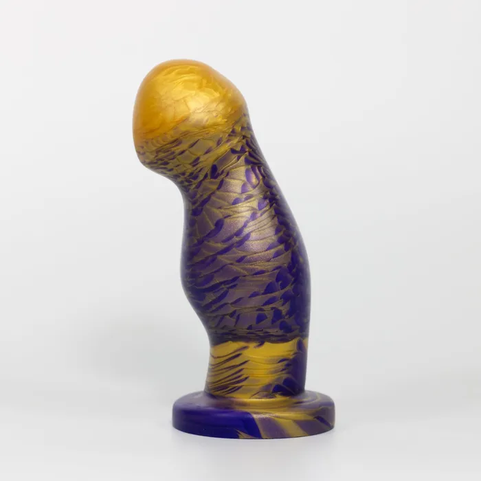 Ally Medium Fire Dark Purple Soft Single Density Ready to Ship ThemFriends Dildos