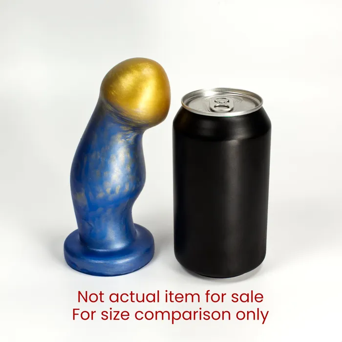 Ally Medium Fire Dark Purple Soft Single Density Ready to Ship ThemFriends Dildos