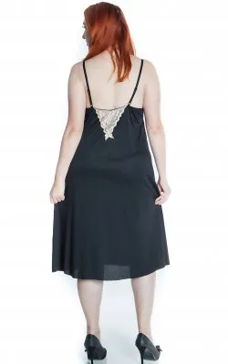 Black Sexy Lingerie One Piece Ballet Gown with Contrasting Lace VX Intimate Couples Black Sexy Lingerie One Piece Ballet Gown with Contrasting Lace VX Intimate Couples
