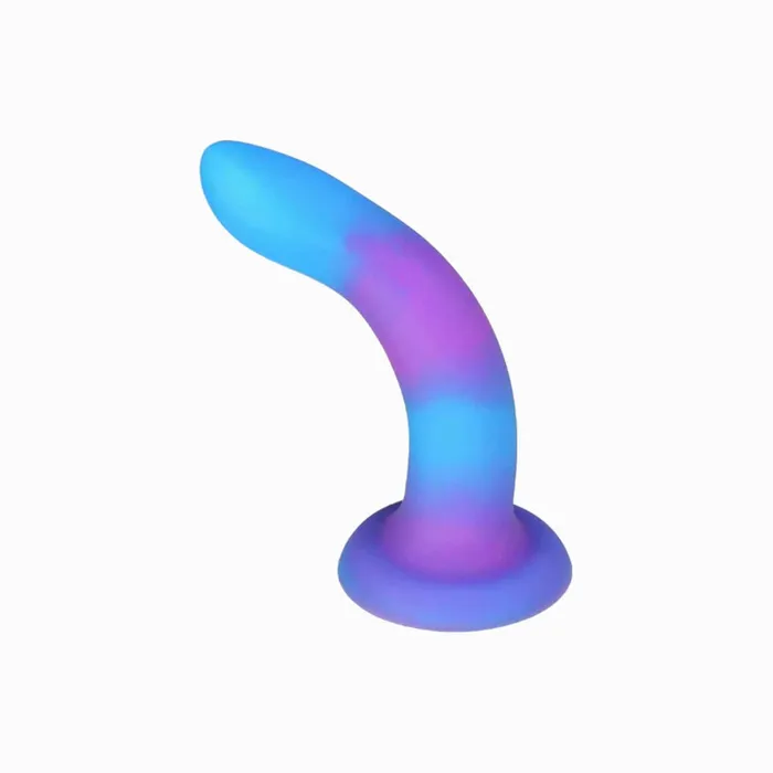 Dildos Addictions Blue Rave Bendable Silicone Dildo