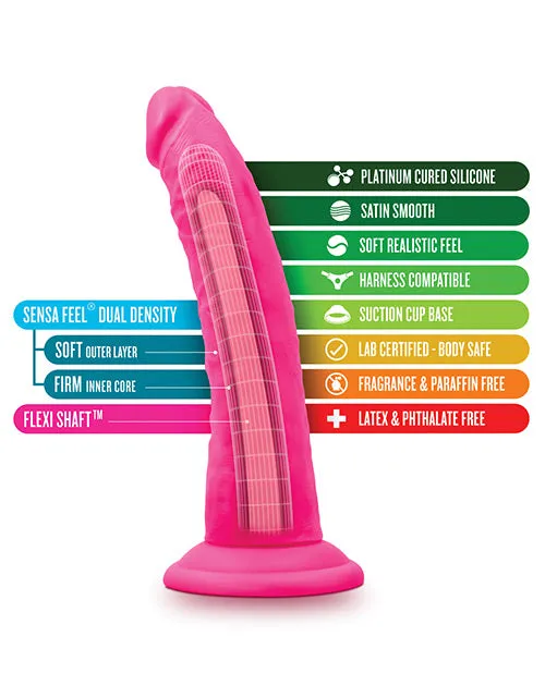 Neo Silicone Dual Density Cock with balls Blush Novelties Female Sex Toys Neo Silicone Dual Density Cock with balls Blush Novelties Female Sex Toys