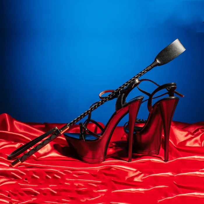Leather Whip for Spanking Own Pleasures Restraints