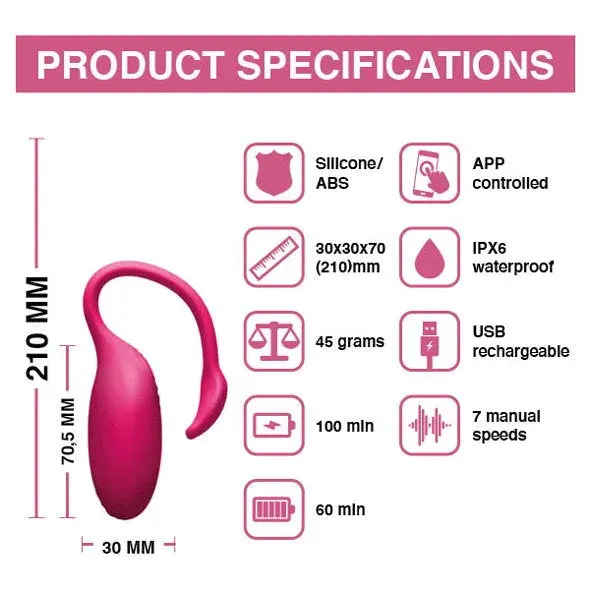 Magic Motion Vibrators Magic Motion Flamingo App Controlled Vibrating Bullet