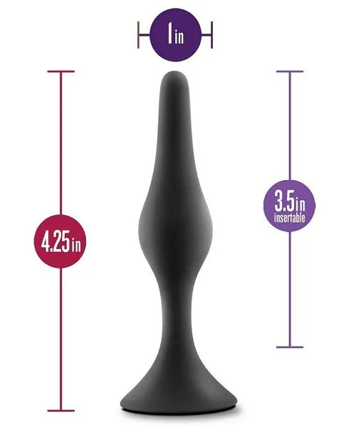 Blush Novelties Anal Adventures Platinum Silicone Beginner Plug ML Male Sex Toys