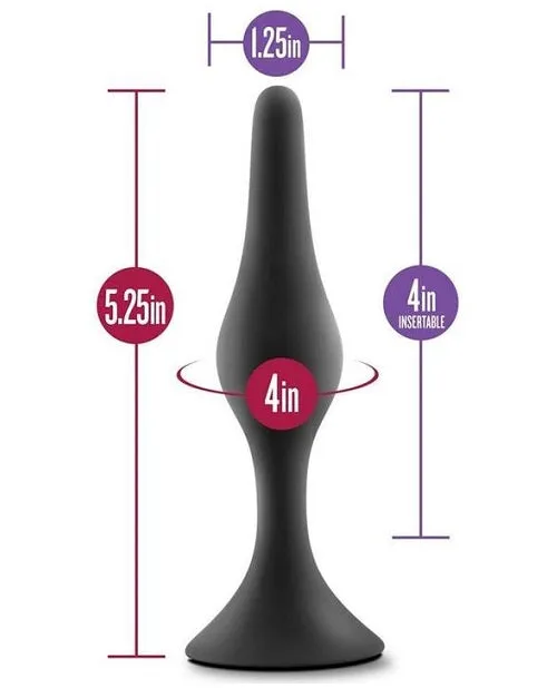 Blush Novelties Anal Adventures Platinum Silicone Beginner Plug ML Male Sex Toys