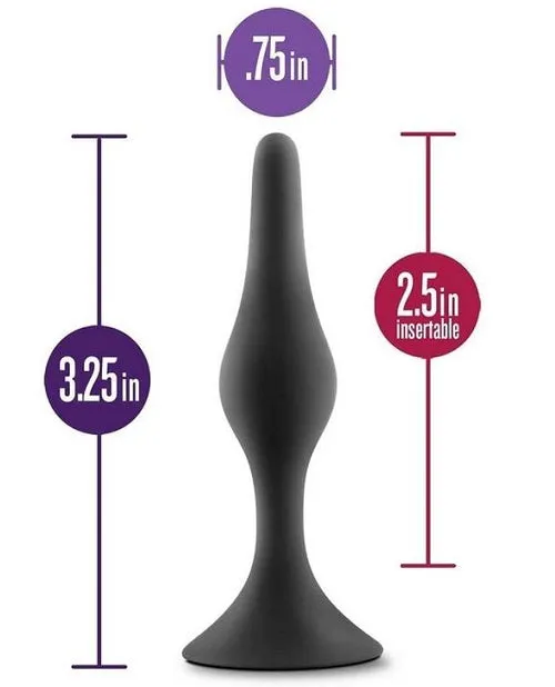 Blush Novelties Anal Adventures Platinum Silicone Beginner Plug ML Male Sex Toys