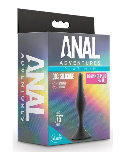 Blush Novelties Anal Adventures Platinum Silicone Beginner Plug ML Male Sex Toys