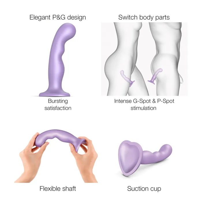 Dildo Plug PG Metallic Lilac Straponme Anal