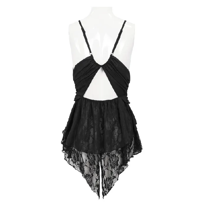 EVEs SECRETS Female Sex Toys Hollow Out Mini Dress Lace Nightwear with Open Back