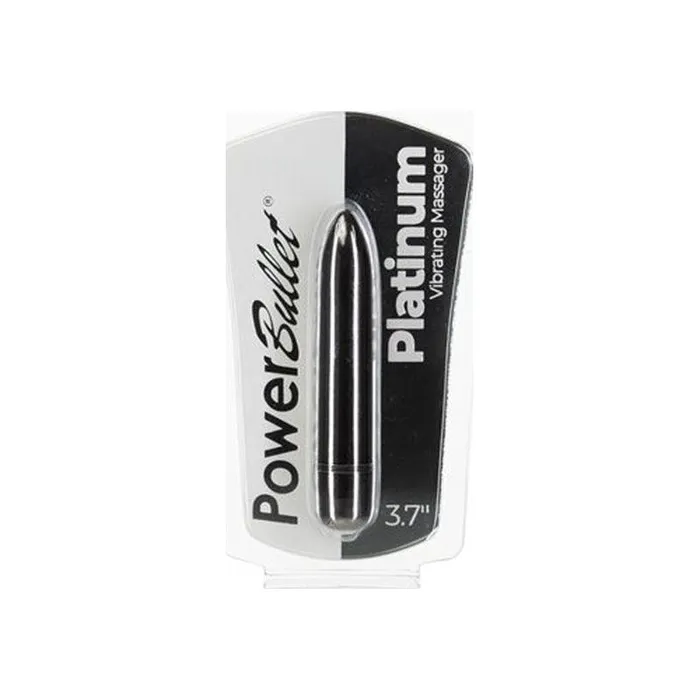 Female Sex Toys PowerBullet Platinum Bullet 9cm Silver
