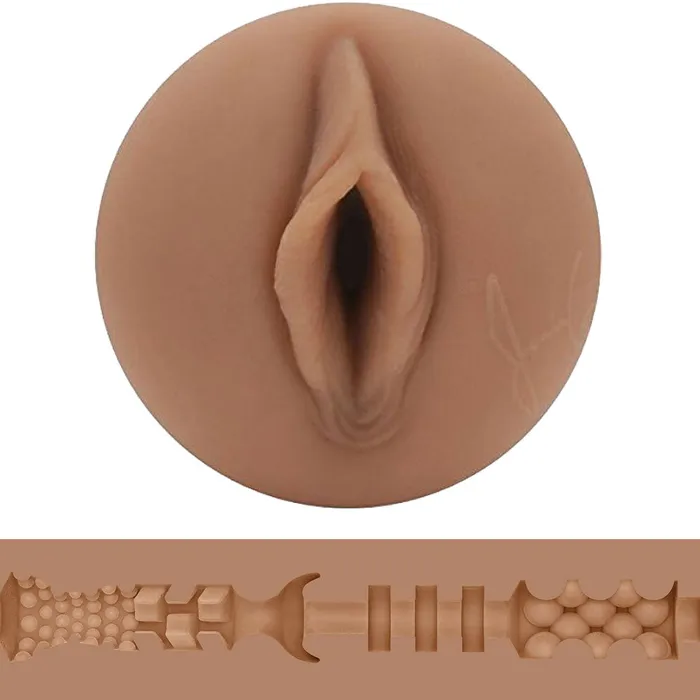 Fleshlight Male Sex Toys Fleshlight Girls Janice Griffith Vagina Eden Textured Male Masturbator Medium FleshTone