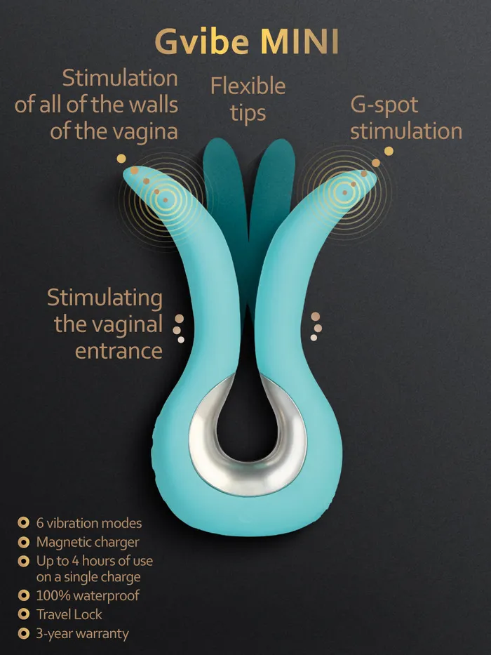 Gvibe EU Gvibe Mini Double Vibrator For Women in Small Size G Vibe Mini Female Sex Toys