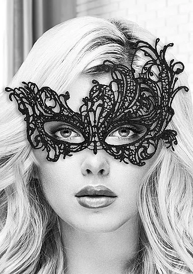 Ouch Lace Eye Mask Royal Black Shots America LLC Anal