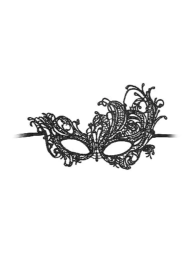 Ouch Lace Eye Mask Royal Black Shots America LLC Anal