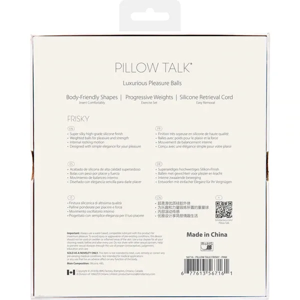 Female Sex Toys Pillow Talk Pillow Talk Frisky Kegel Balls Female Sex Toys Pillow Talk Pillow Talk Frisky Kegel Balls